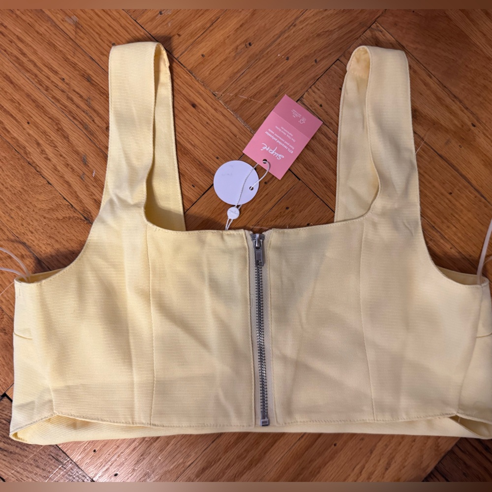 SUPRE Crips Yellow Wide Leg PANTS - Picture 8 of 10